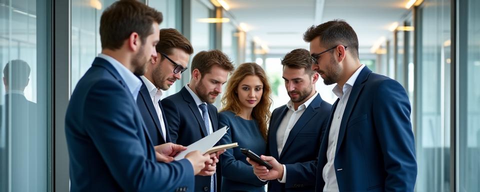 Équipe de Michelin Belux en discussion professionnelle